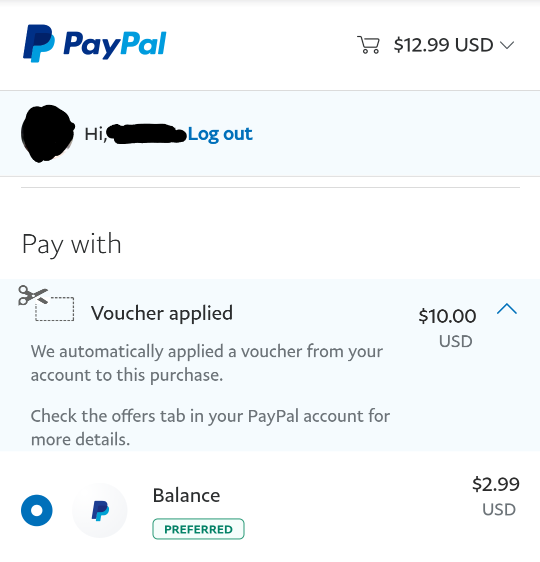 Solved: $10_0ff,PayPal,Crypto,Voucher,Deal - PayPal Community