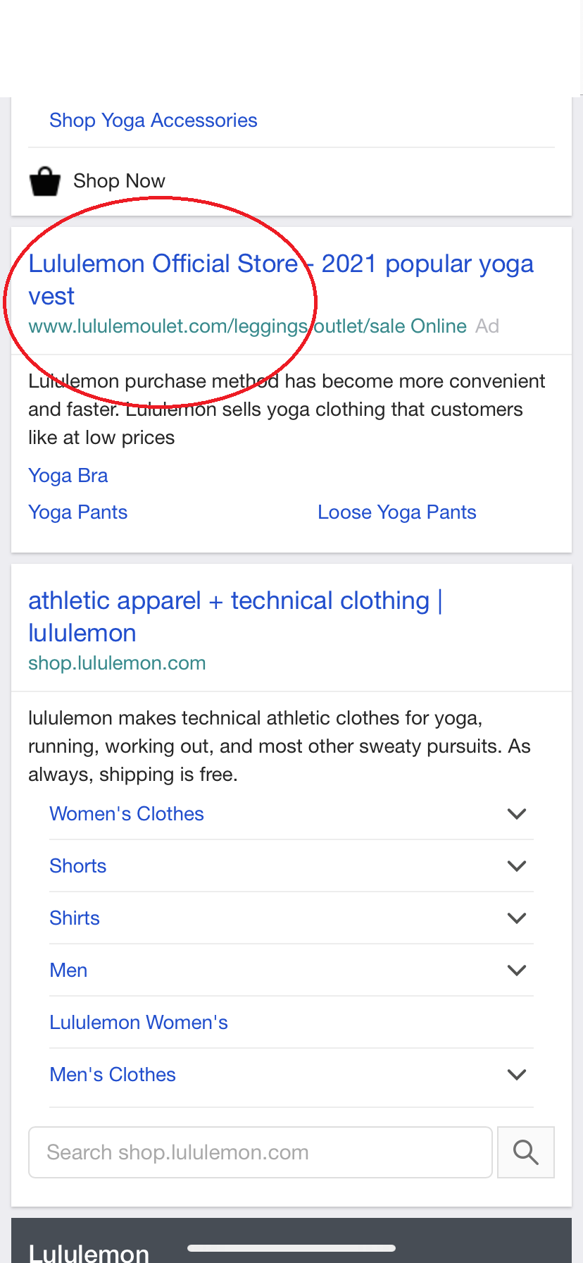 LululemonSaleOutlet.shop Scam: A Fake Lululemon Website