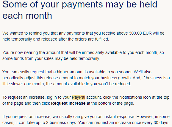 How can I increase the receiving limit? - PayPal Community