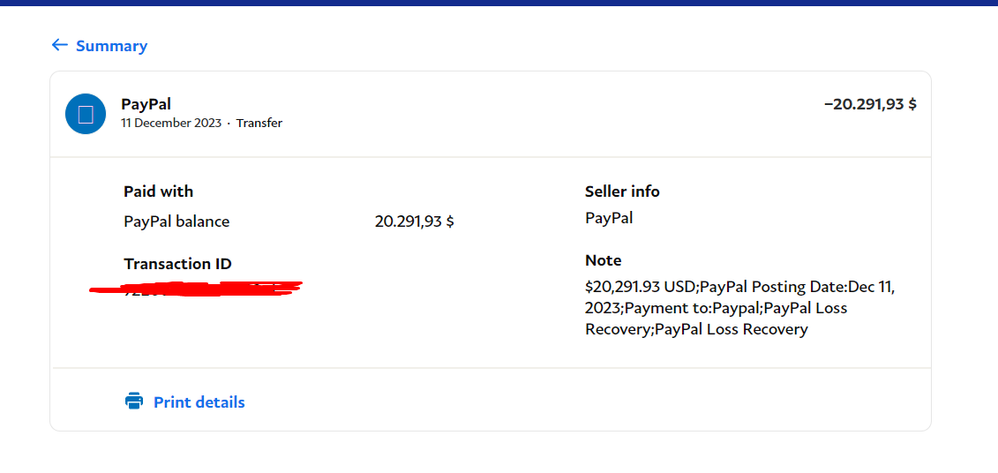 PayPal stole 20k $ from my Balance. with note: Pay - PayPal