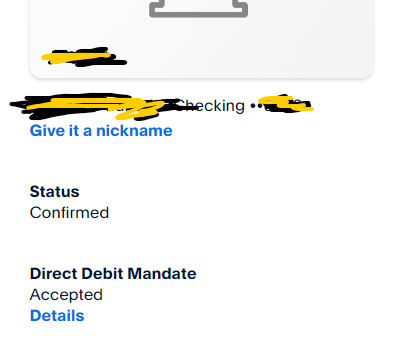 my paypal card is added