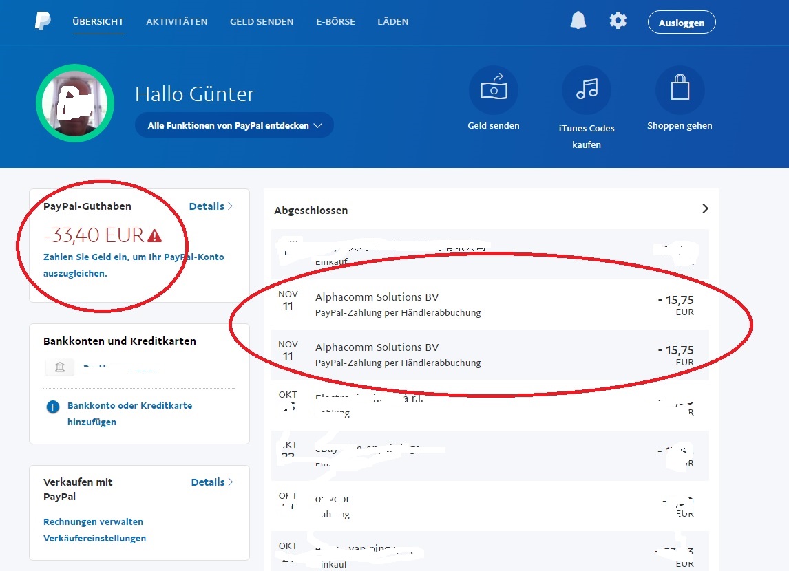 Gelost Doppelte Abbuchung Paypal Community