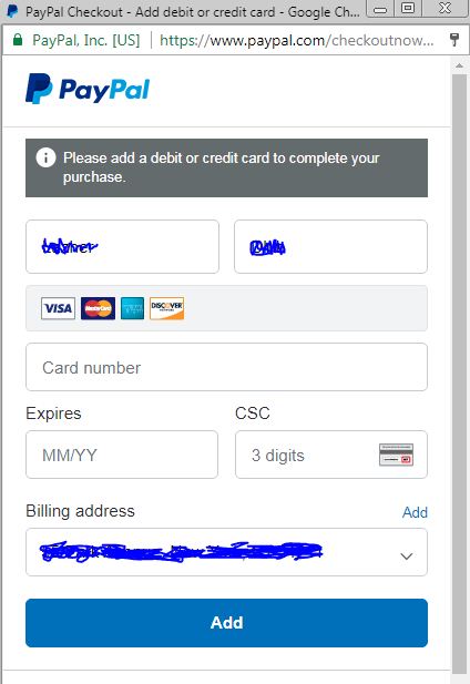 Paypal Keeps Asking For Debit Credit Card Wile Doi Paypal Community