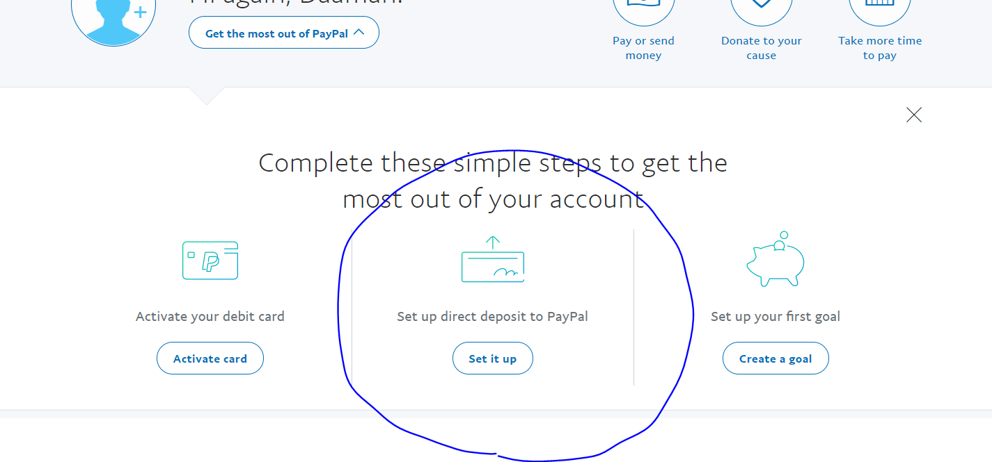Solved Direct Deposit Prior To Activating Master Card Paypal Community