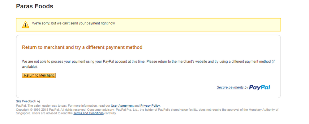 Error – Return to merchant and try a different payment method – PayPal.png
