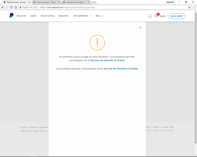 Este es el problema que tengo