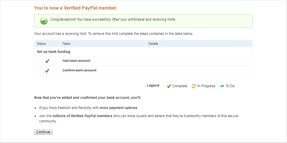 Limit paypal weekly withdrawal 