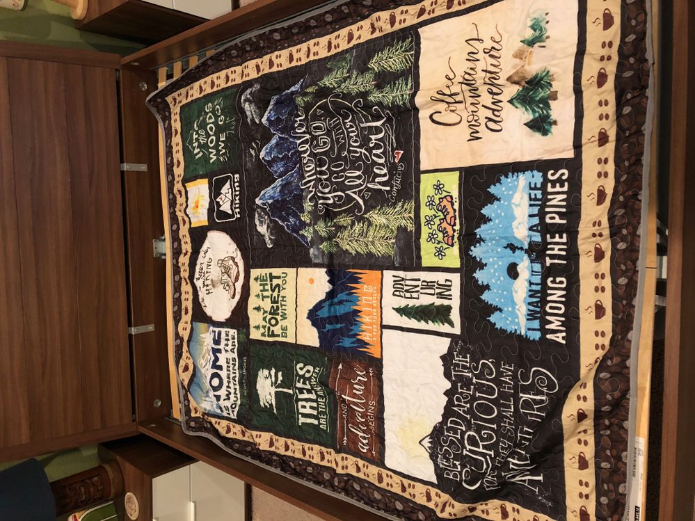 Hiking quilt queen size