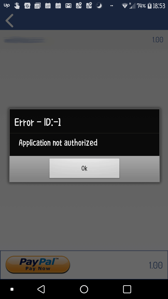 Android error