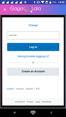 PayPal login screen in webview iframe