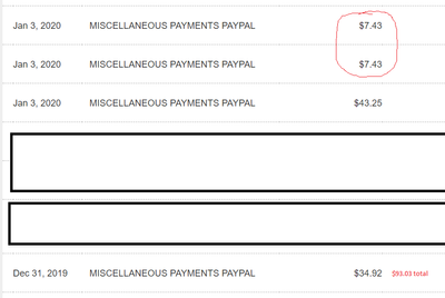 Bank charges from Paypal