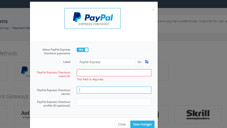 paypal express integration1.png