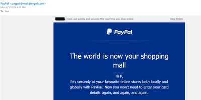 Paypal sending email to same email address.